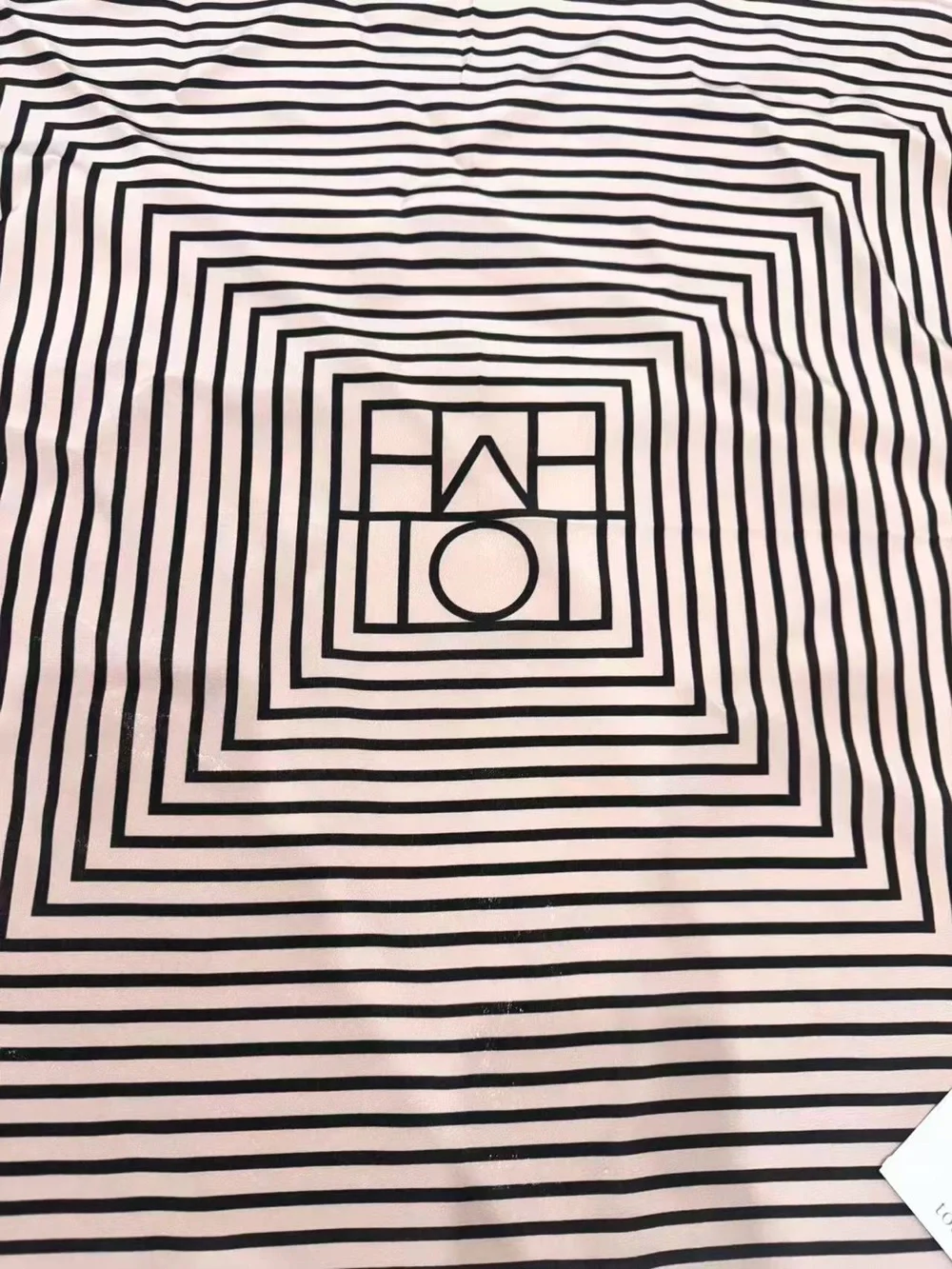 TOTEME Geometric Striped Square Scarf